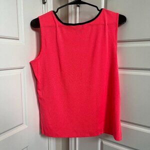 Ming Wang Sleeveless Top – Size Medium – Bright Coral
